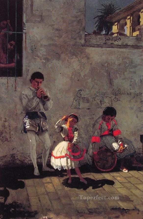 セビリアのストリートシーン リアリズム トーマス・イーキンス油絵